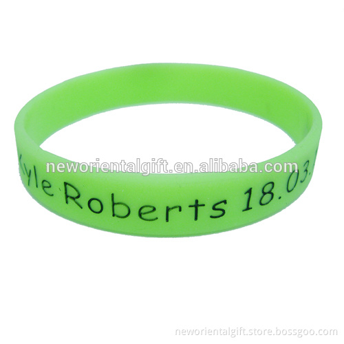 good quality wholesale imprinted silicone wristband